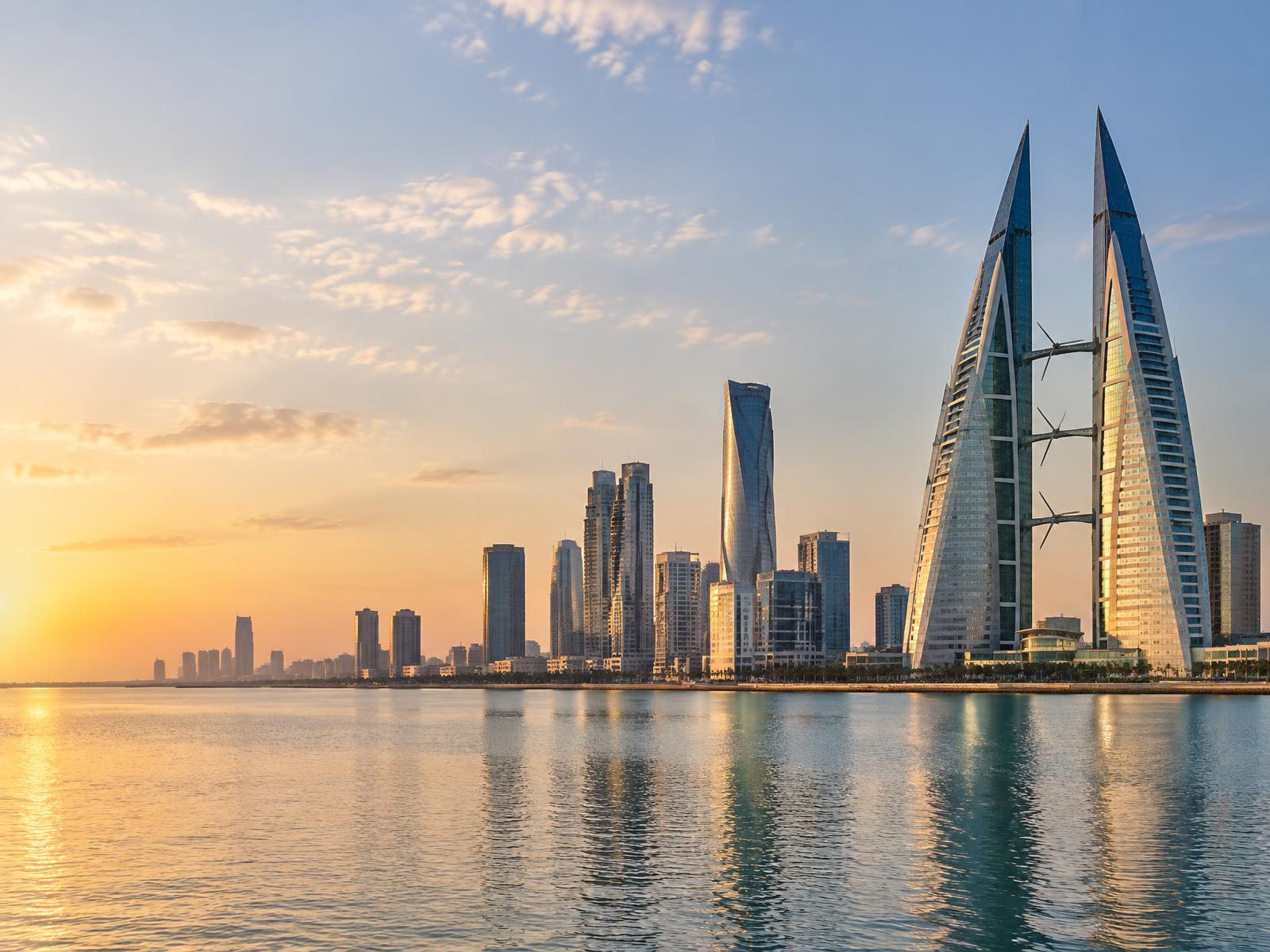 Bahrain Bay and the Manama skyline